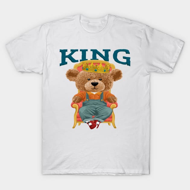 BEAR THE KING T-Shirt by Gouzka Creators 